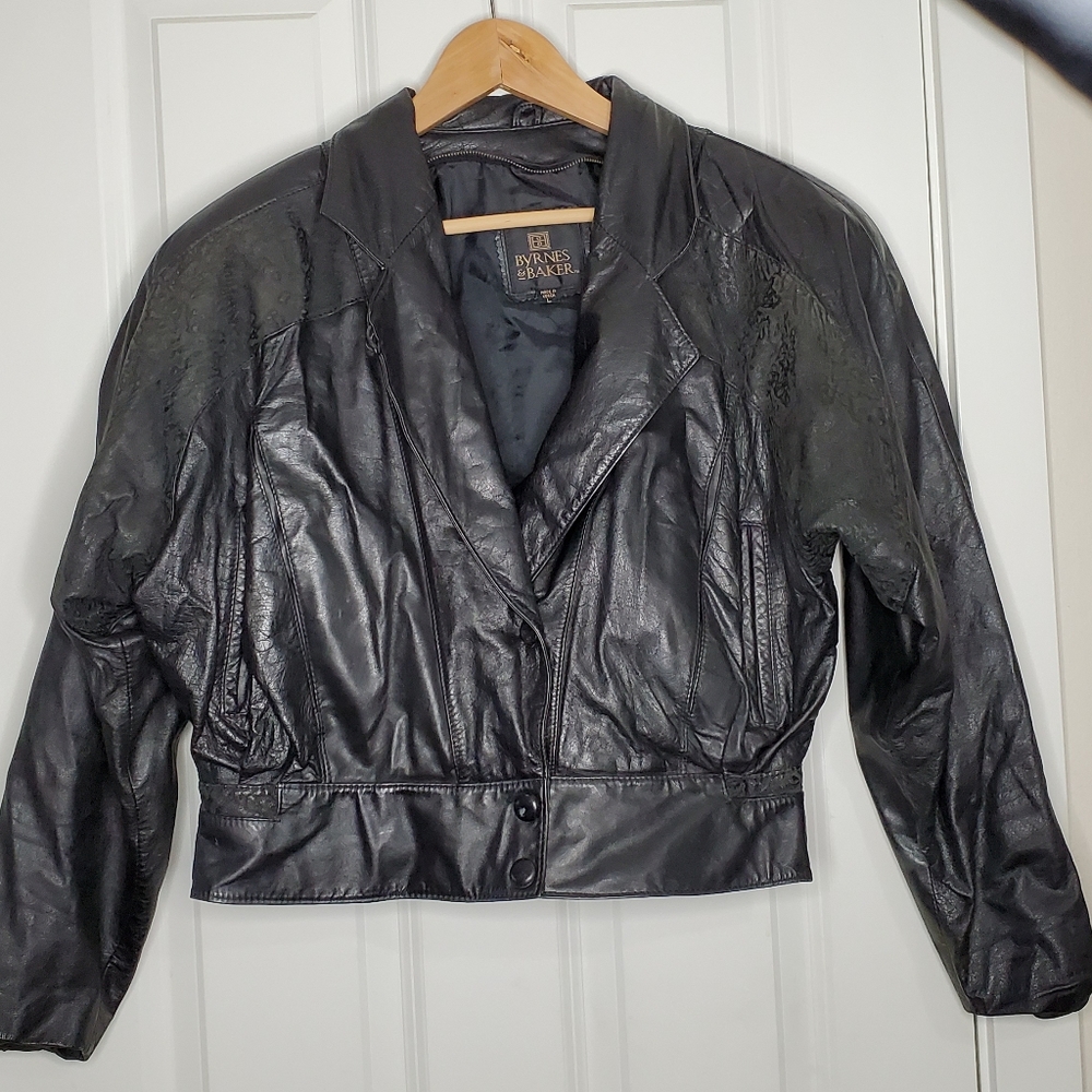 1980s vintage womens leather jacket